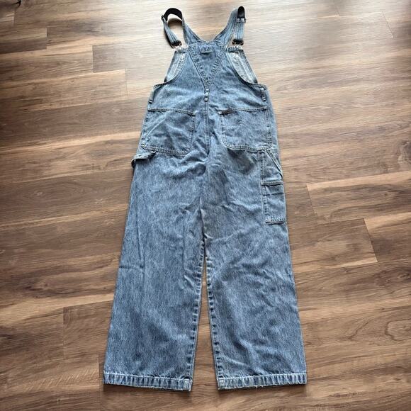 Vintage Calvin Klein Denim Overalls Men's Size M 34x30 Blue Jean Bib Carpenter - Picture 8 of 9